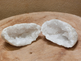 Bergkristal geode set