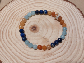 Be your own King or Queen setje kogelarmband 6mm
