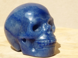 Blauwe kwarts human skull