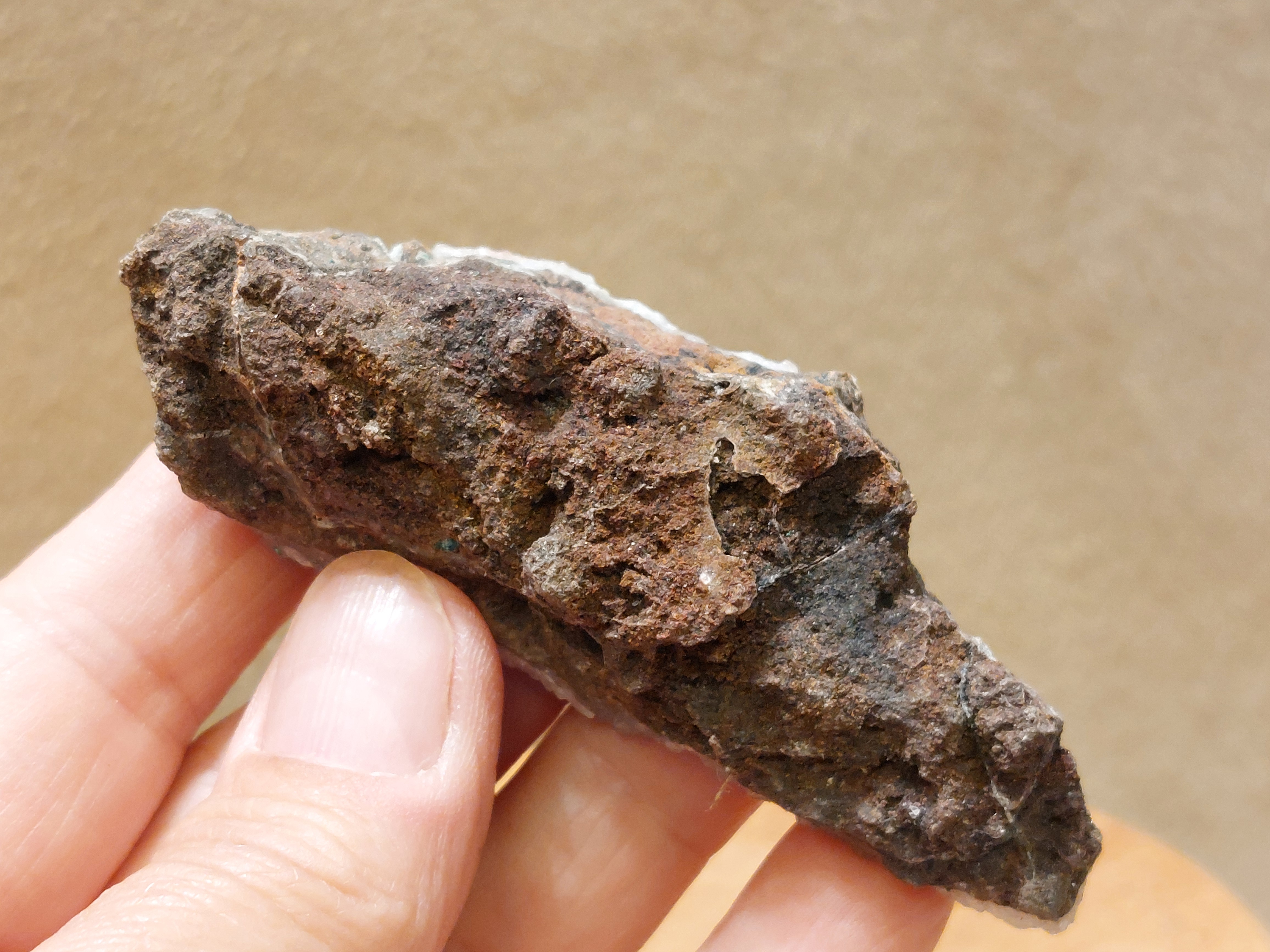 Kwarts met malachiet uit Congo