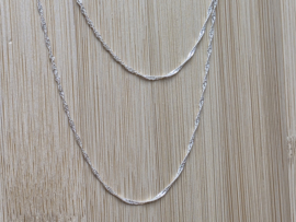 Zilveren ketting 90 cm