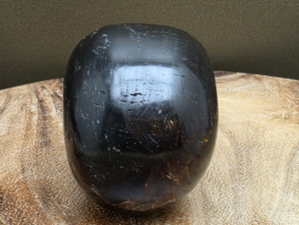 Blauwe amber human skull