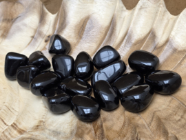 Zwarte obsidiaan knuffelsteen