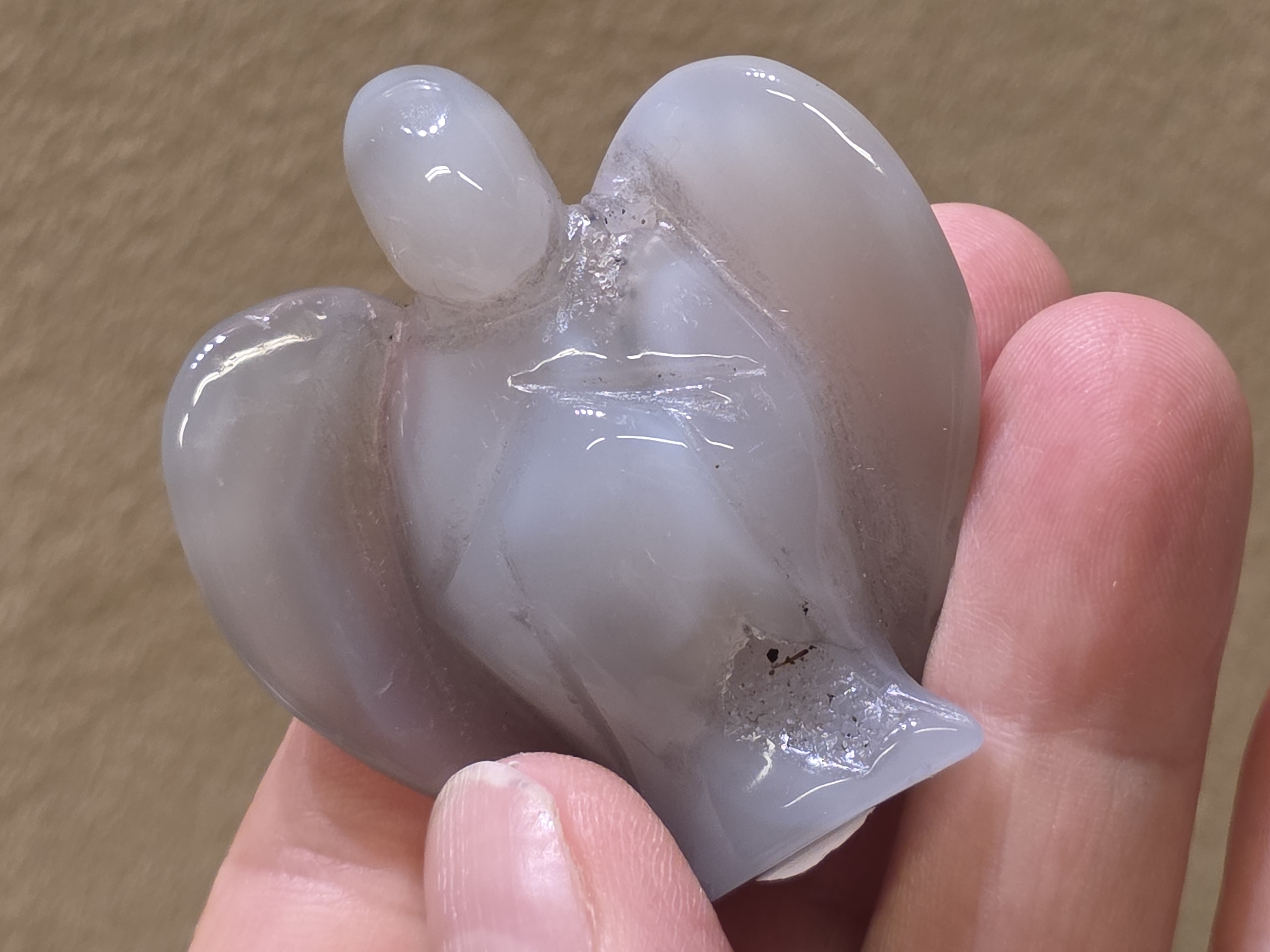 Agaat geode engel