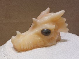 Oranje calciet draak