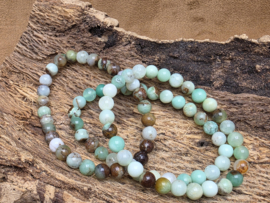 Chrysopraas armband 6 mm