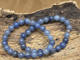 Blauwe kwarts armband 8 mm
