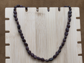 Granaat ketting mat met zilveren sluiting
