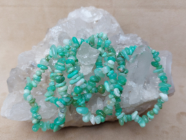 Chrysopraas splitarmband