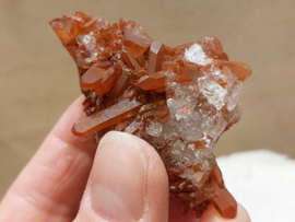 Tangarine kwarts cluster