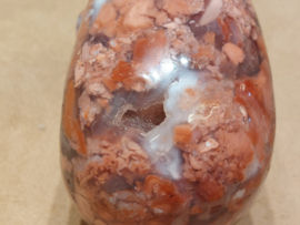 Roze chalcedoon human skull