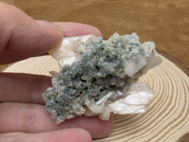 Heulandiet op chalcedoon cluster