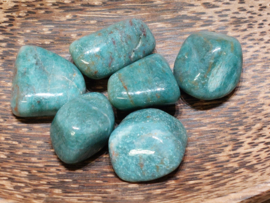 Chroom chalcedoon knuffelsteen