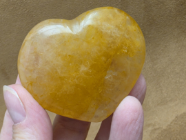 Golden healer of limoniet kwarts hart