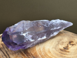 Amethist met rookkwarts punt natuurlijk gevormd