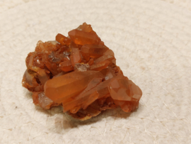 Tangarine kwarts cluster