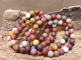 Mookaiet kogel armband 8 mm mat