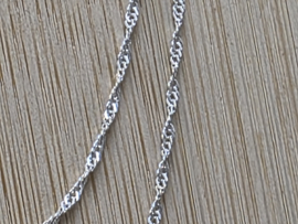 Zilveren ketting 38 cm