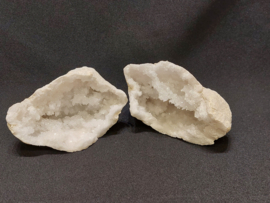 Bergkristal geode set