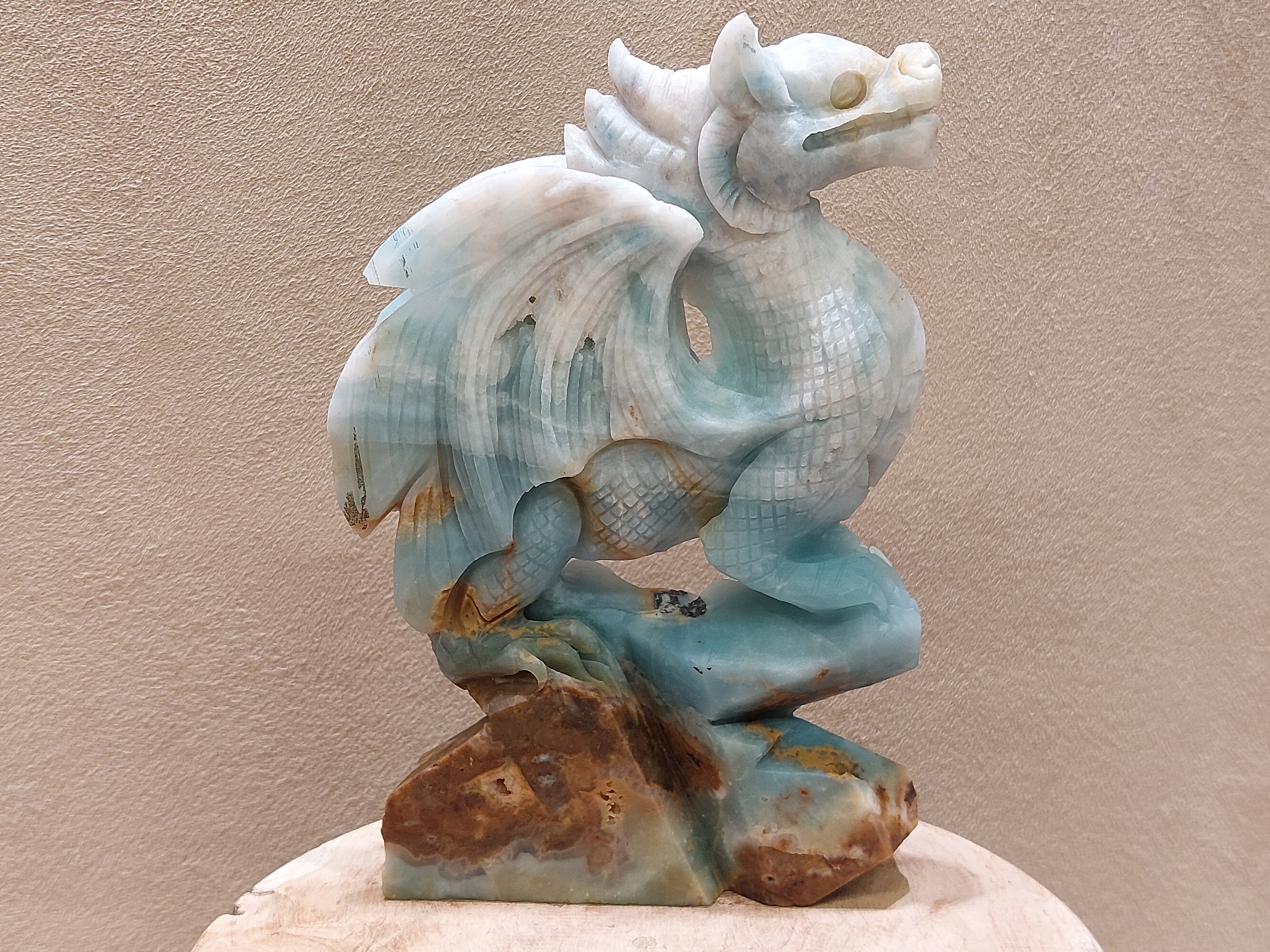 Blue carribean calciet draak full body