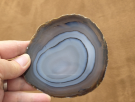 Agaat schijf natuurlijke kleur