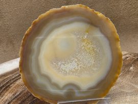 Agaat schijf natuurlijke kleur