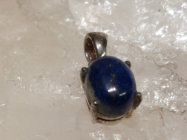 Lapis lazuli hangertje in zilver