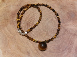 Tijgeroog ketting met hanger