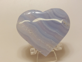 Chalcedoon of blue lace agaat hart
