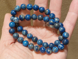 Lapis lazuli kogelarmband 8 mm