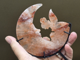 Agnitiet of hematoid kwarts elfje op maan