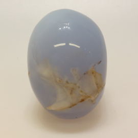 Blauwe chalcedoon human skull