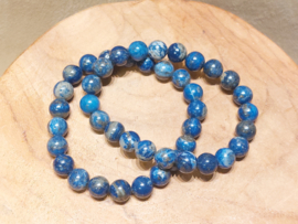 Lapis lazuli kogelarmband 8 mm