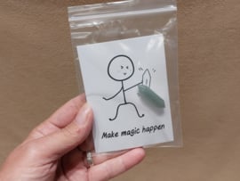 "Make magic happen" kaart met puntje