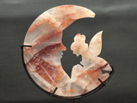 Agnitiet of hematoid kwarts elfje op maan