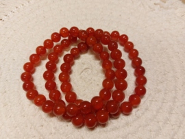 Carneool kogelarmband 8mm