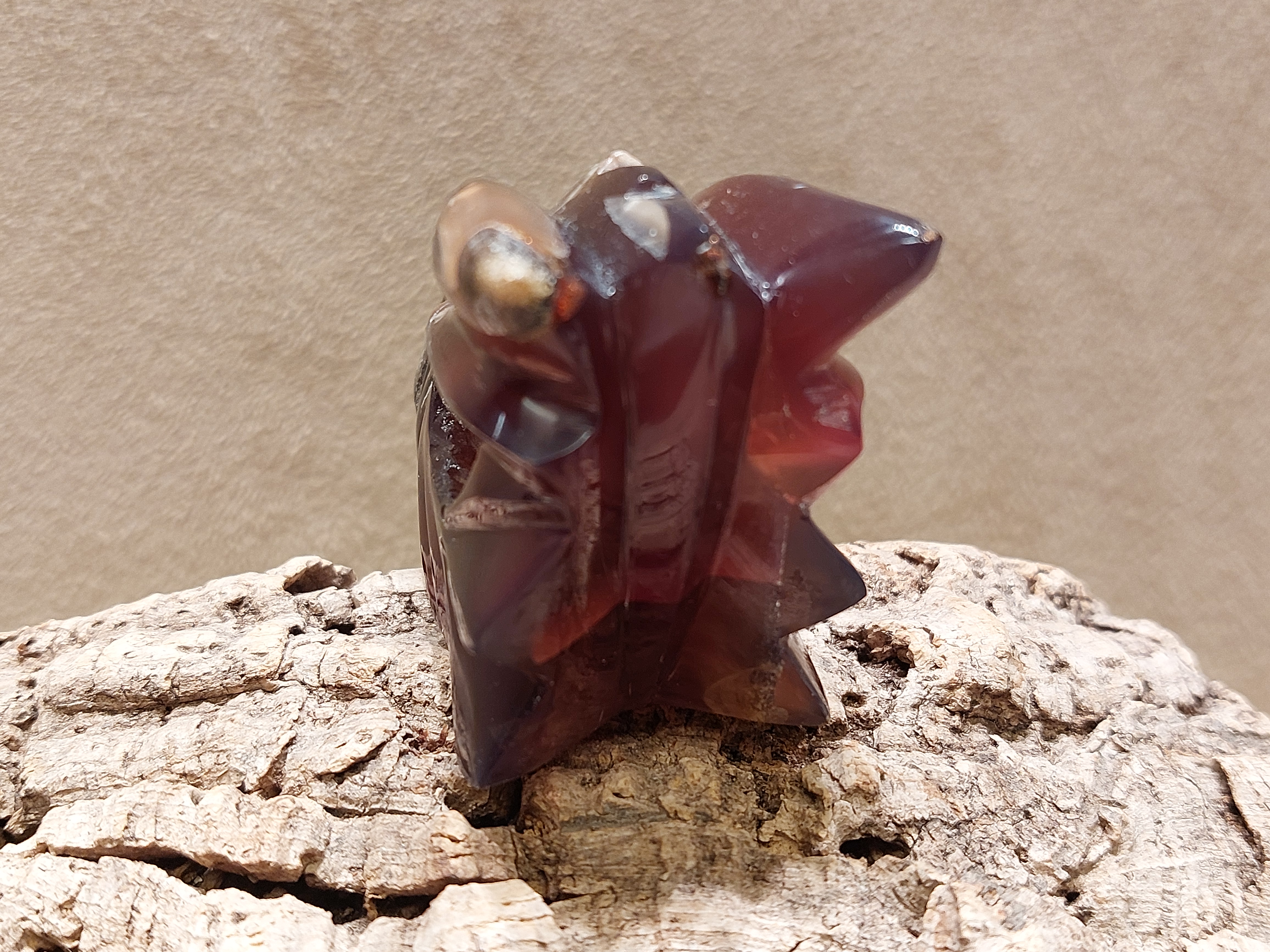 Blauwe amber draak