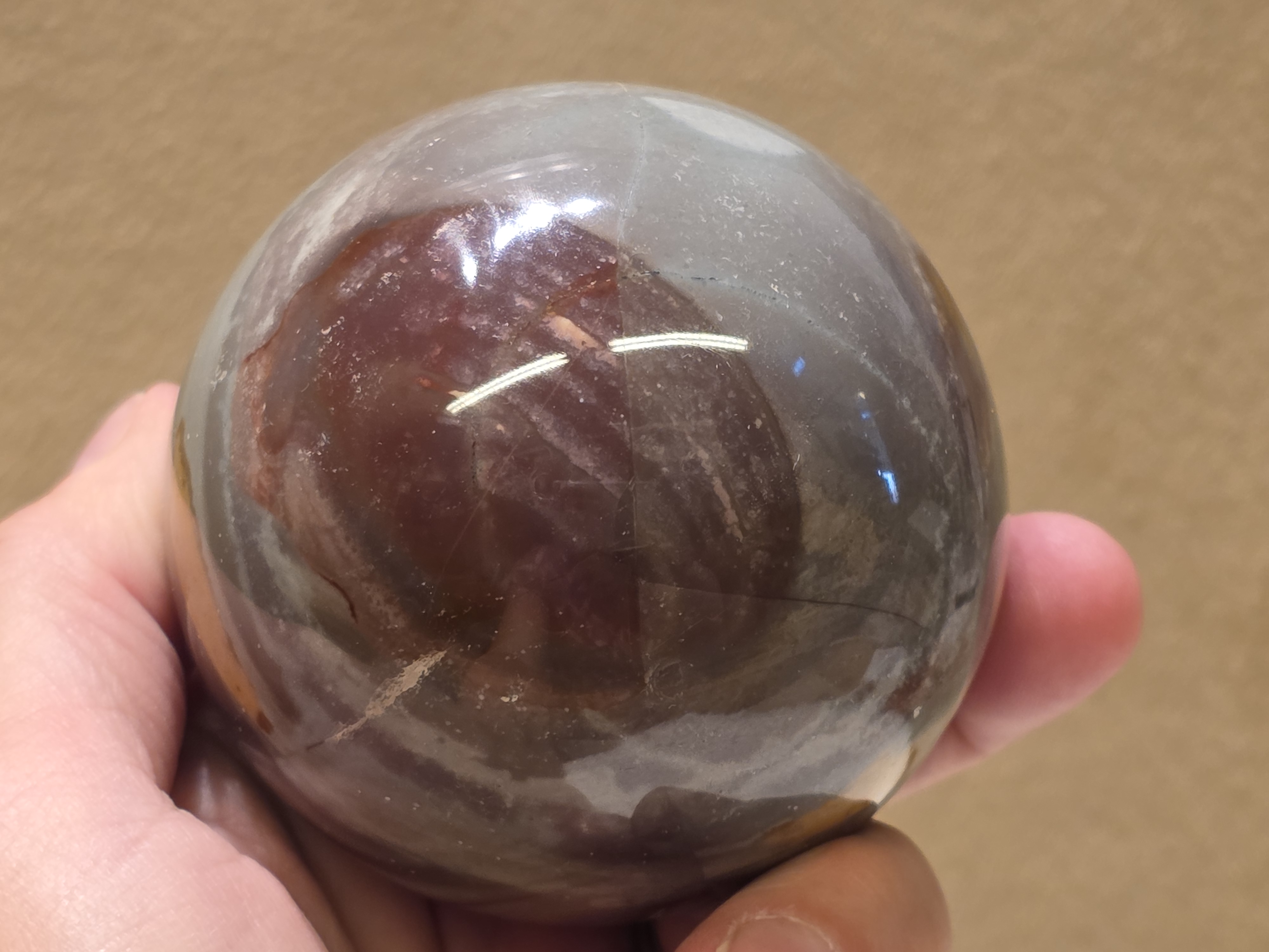 Polychroom jaspis bol