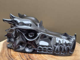 Zwarte obsidiaan draak groot