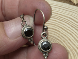 Zwarte obsidiaan oorbellen
