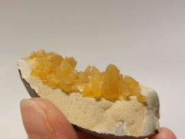 Oranje calciet cluster, Elk Creek, South Dakota, USA