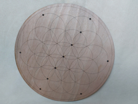 Grid plaat Flower of life 29 cm