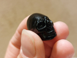 Zwarte obsidiaan skullie