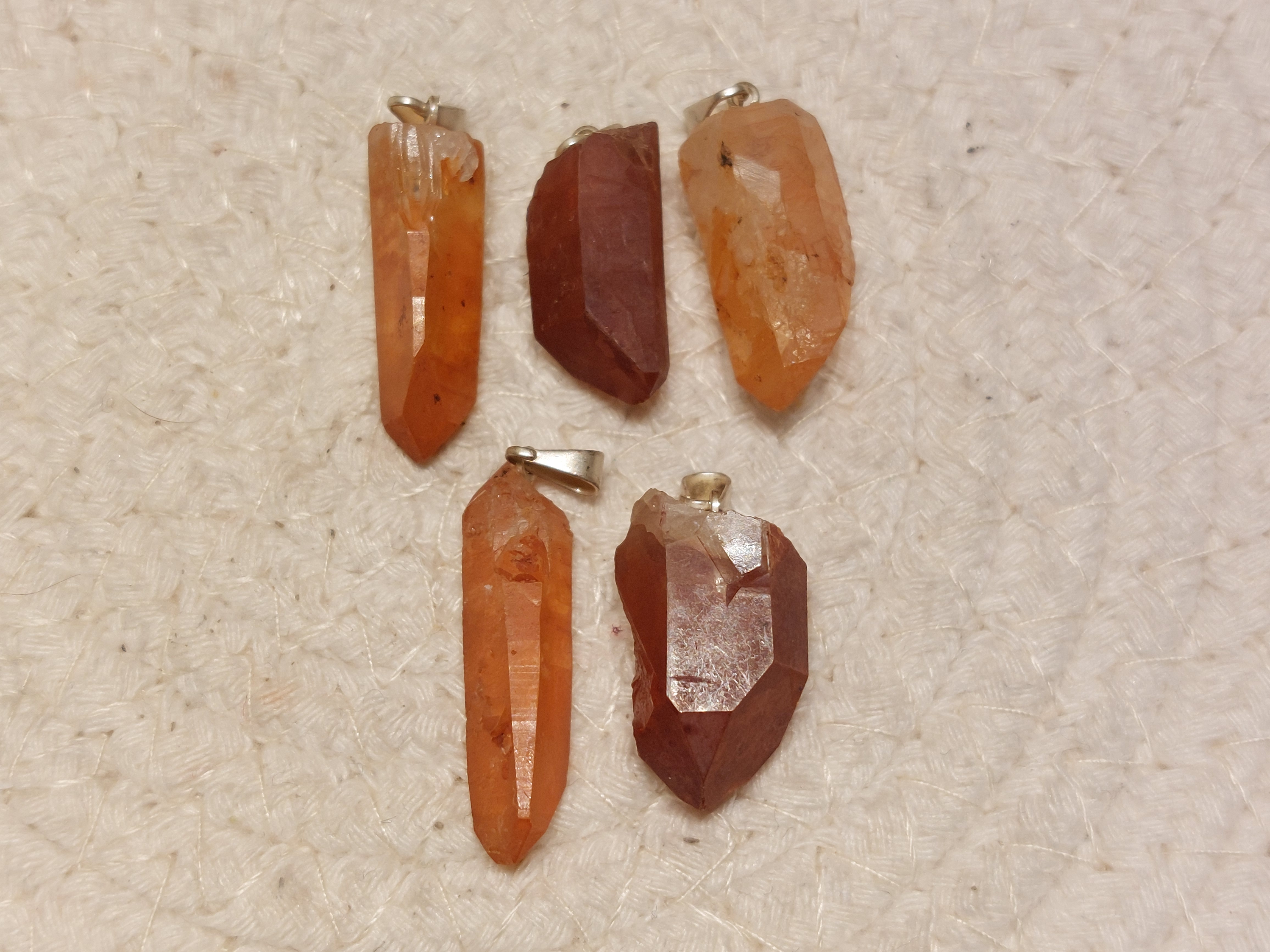 Tangarine kwarts hanger punt