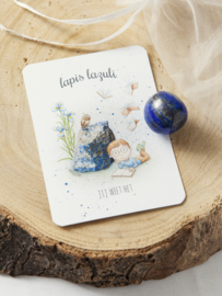 Mooqi knuffelsteen pakketje lapis lazuli
