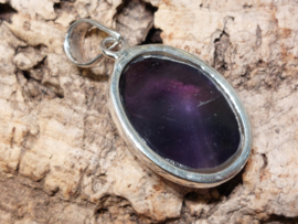 Amethist hanger in zilver