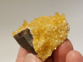 Oranje calciet cluster, Elk Creek, South Dakota, USA