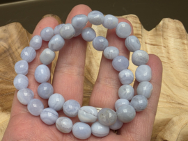 Blue lace agaat nugget armband