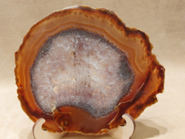 Agaat schijf natuurlijke kleur