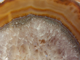 Agaat schijf natuurlijke kleur
